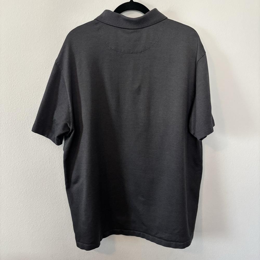 Nike Tiger Woods Collection Golf Polo Shirt Mens XL Gray Striped - Picture 3 of 12